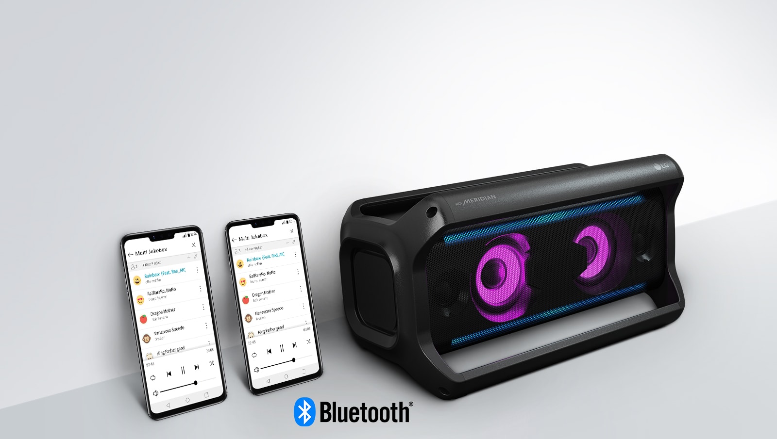Kopīgojiet dziesmu sarakstu ar Multi Bluetooth