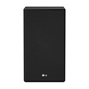 LG 5.1.2 kanālu SoundBar audio sistēma ar Dolby Atmos un 520W audio izvadi, skats no priekšpuses uz zemo frekvenču pastiprinātāju, SN9Y, thumbnail 10