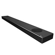 LG 5.1.2 kanālu SoundBar audio sistēma ar Dolby Atmos un 520W audio izvadi, skats pa diagonāli ar labo pusi pavērstu uz priekšu, SN9Y, thumbnail 7