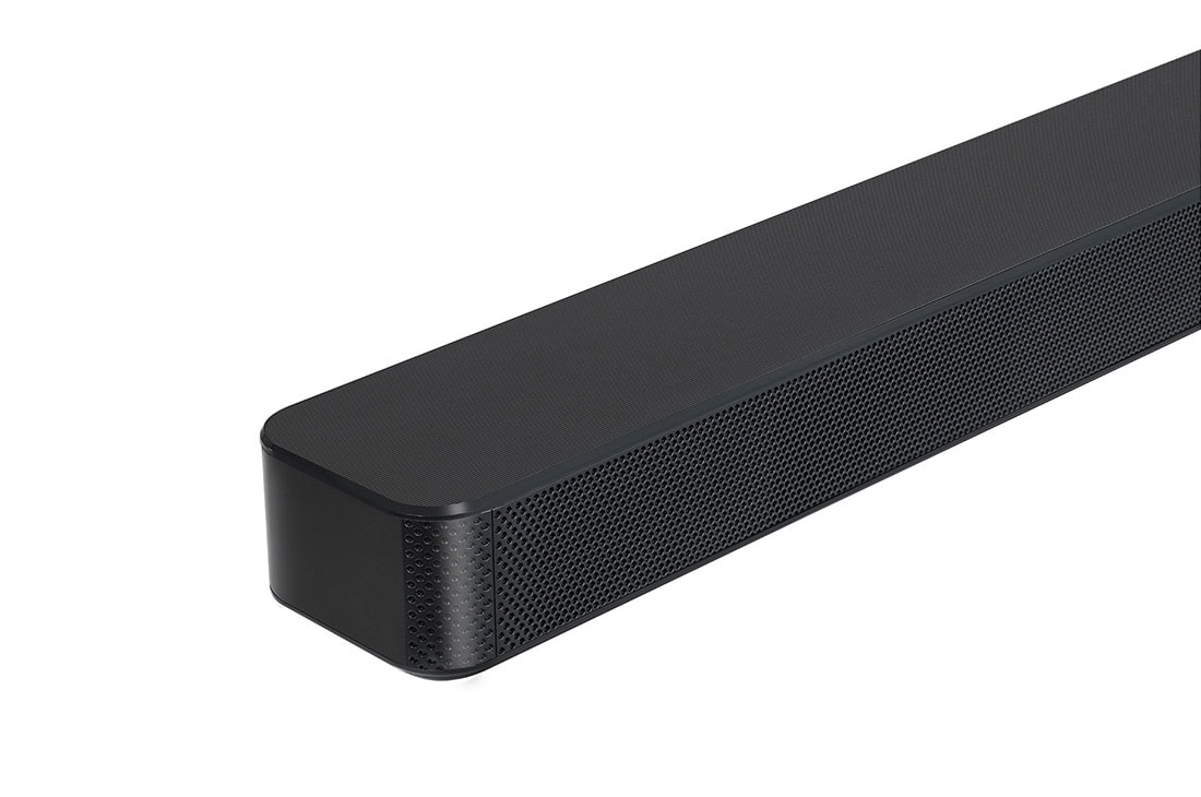 LG 2.1 kanālu SoundBar audio sistēma ar 300W audio izvadi, skats uz kreiso pusi pietuvinājumā, SN4, thumbnail 8