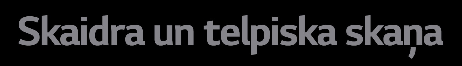 Teksts “Skaidra un telpiska skaņa”