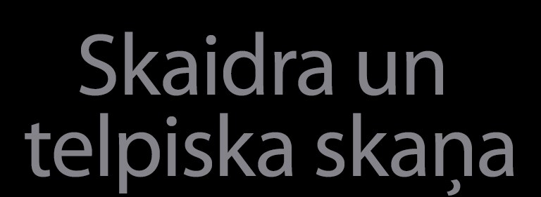 Teksts “Skaidra un telpiska skaņa”