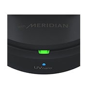 LG TONE Free DFP9, Futrāļa priekšpuse redzama tuvplānā, un ir ieslēgta uzlādes gaismiņa., TONE-DFP9, thumbnail 10