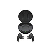 LG TONE Free DFP9, Skats no augšas uz atvērtu futrāli, un priekšplānā novietotas abas austiņas., TONE-DFP9, thumbnail 15