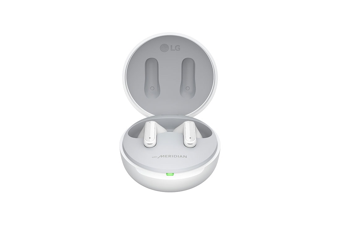 LG TONE Free DFP5W, Skats no augšpuses uz atvērtu futrāli ar ieslēgtu noskaņojuma apgaismojumu., TONE-DFP5W, thumbnail 3