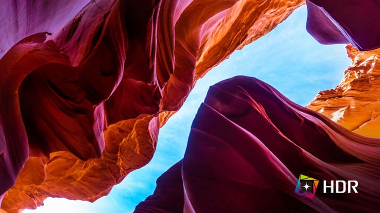 HDR atbalsta konkrētus krāsu un spilgtuma līmeņus, pamatojoties uz sRGB 99% krāsu gammu ar pārsteidzošām satura krāsām.