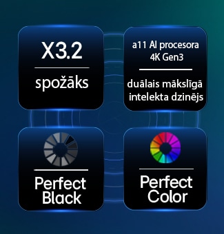 LG OLED evo AI C6 ar Hyper Radiant Color Tech nodrošina nevainojamus melnos toņus, nevainojamas krāsas, pateicoties Perfect Black un Perfect Color tehnoloģijām, 3,2 reizes spožāku displeju un alpha 11 AI procesoru 4K Gen3 ar duālo mākslīgā intelekta dzinēju.