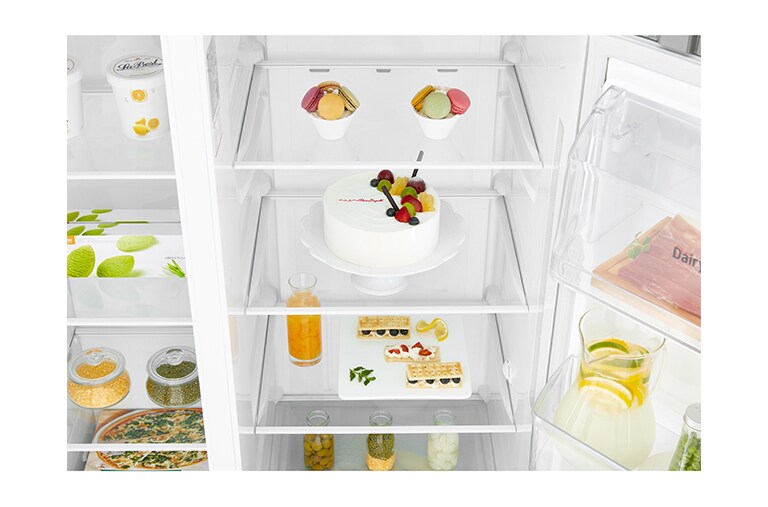 LG 625L No-Frost Side-by-Side ledusskapis, platums 91,2cm, augstums 179cm , GSL760PZXV, thumbnail 3