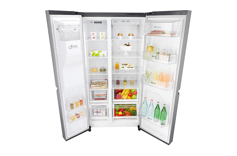 LG 625L No-Frost Side-by-Side ledusskapis, platums 91,2cm, augstums 179cm , GSL760PZXV, thumbnail 5