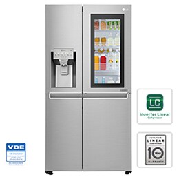 625L No-Frost Side-by-Side InstaView Door-in-Door™ ledusskapis, platums 91,2cm, augstums 179cm 2