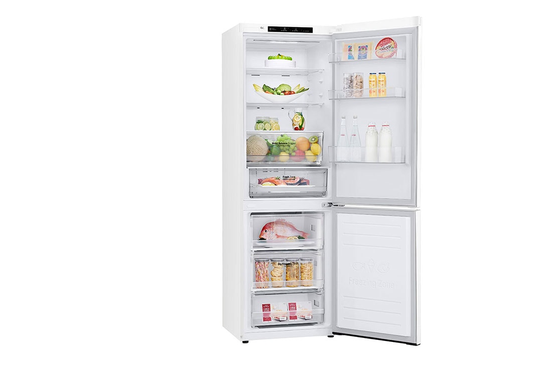 LG Ledusskapis | 1.86m | 341L | Balts | E klase | DoorCooling | Total No Frost | GBB61SWJMN, GBB61SWJMN, thumbnail 11