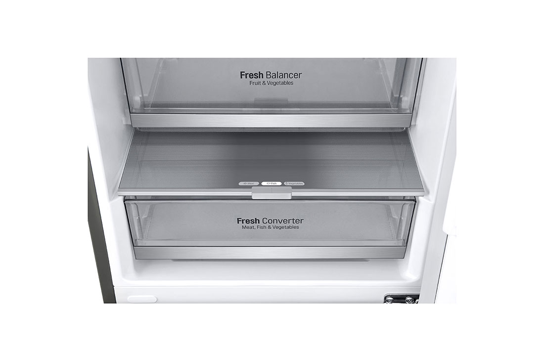 LG Ledusskapis | 1.86m | 341L | Pelēks | E klase | DoorCooling | Total No Frost | GBB71PZDMN, GBB71PZDMN, thumbnail 8