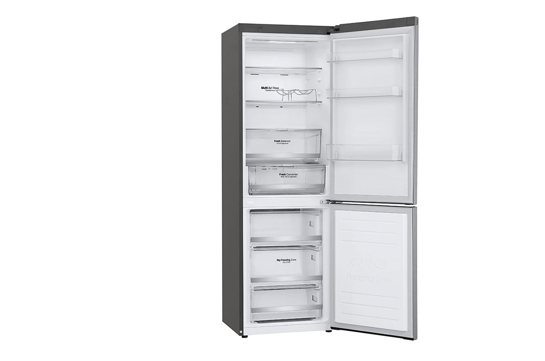 LG Ledusskapis | 1.86m | 341L | Pelēks | E klase | DoorCooling | Total No Frost | GBB71PZDMN, GBB71PZDMN, thumbnail 10