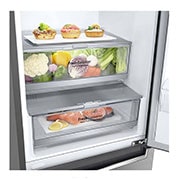 LG Ledusskapis | 1.86m | 341L | Pelēks | E klase | DoorCooling | Total No Frost | GBB71PZEMN, GBB71PZEMN, thumbnail 4