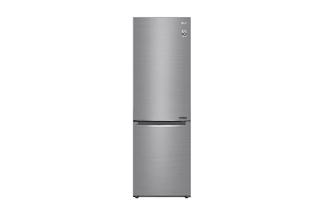 LG Ledusskapis | 1.86m | 341L | Pelēks | E klase | DoorCooling | Total No Frost | GBB61PZJMN, E klases ledusskapis, GBB61PZJMN