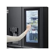 LG Side by side ledusskapis |InstaView Door-in-Door | 638L | augstums 1.79m | platums 91.3 cm | Melns |F klase| WiFi | DoorCooling | Total No Frost | GMX945MC9F, GMX945MC9F, GMX945MC9F, thumbnail 6