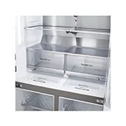 LG Side by side ledusskapis |InstaView Door-in-Door | 638L | augstums 1.79m | platums 91.3 cm | Melns |F klase| WiFi | DoorCooling | Total No Frost | GMX945MC9F, GMX945MC9F, GMX945MC9F, thumbnail 7