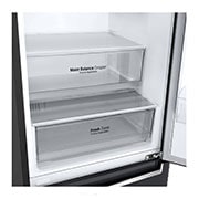 LG Ledusskapis | 2.03m | 384L | Melns | E klase | DoorCooling | Total No Frost | GBB62MCJMN, A++ klases ledusskapis, GBB62MCJMN, thumbnail 4