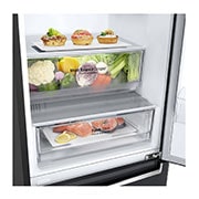 LG Ledusskapis | 2.03m | 384L | Melns | E klase | DoorCooling | Total No Frost | GBB62MCJMN, A++ klases ledusskapis, GBB62MCJMN, thumbnail 5