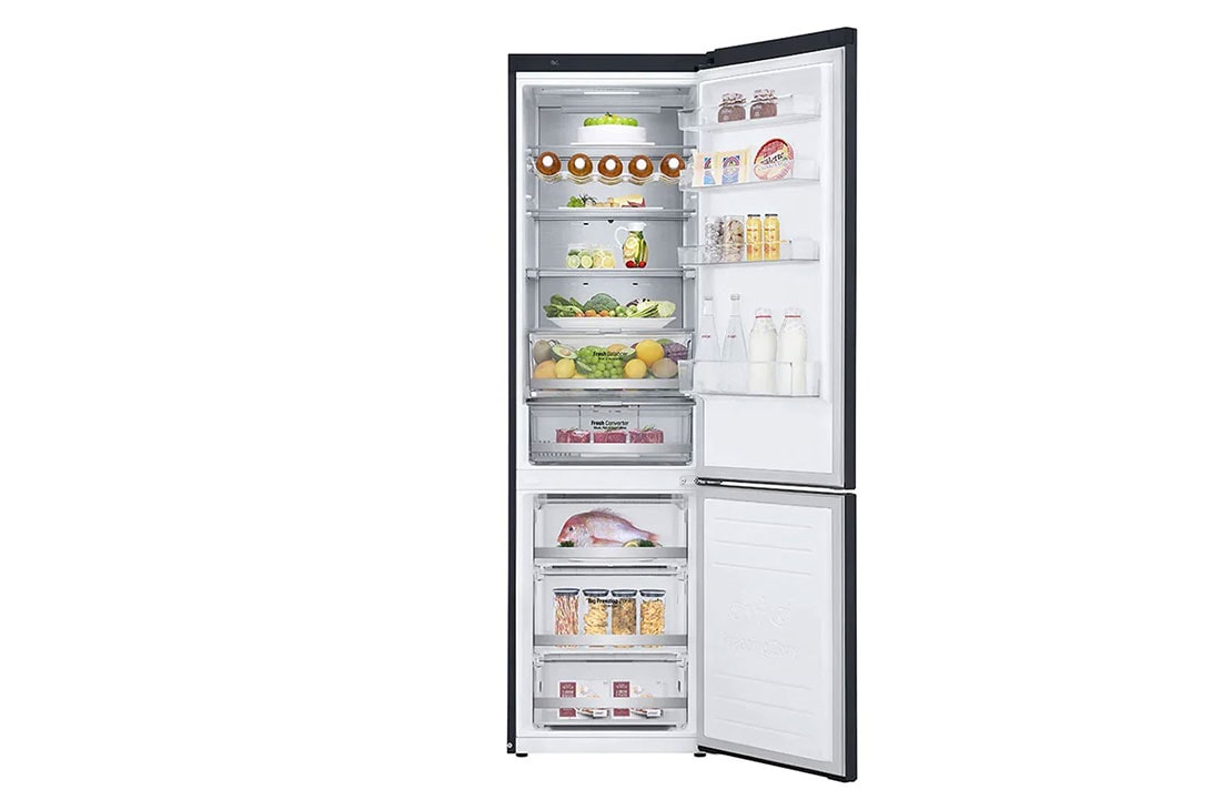 LG Ledusskapis | 2.03m | 384L | Melns | C klase | DoorCooling | Total No Frost | GBB92MCACP, GBB92MCACP, GBB92MCACP, thumbnail 2