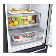 LG Ledusskapis | 2.03m | 384L | Melns | C klase | DoorCooling | Total No Frost | GBB92MCACP, GBB92MCACP, GBB92MCACP, thumbnail 4