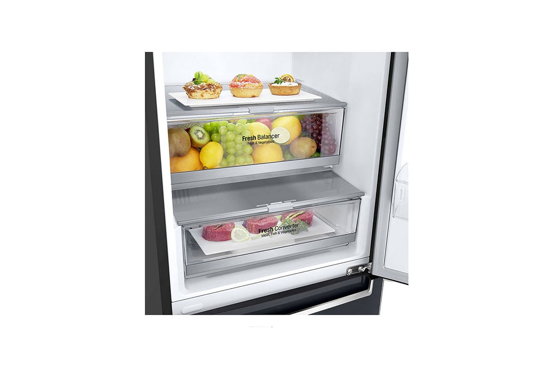 LG GBB7.sērijas 384L No-Frost ledusskapis, augstums 203cm, A+++ -10% klases ledusskapis ar Centum System™, GBB72MCDFN, thumbnail 4