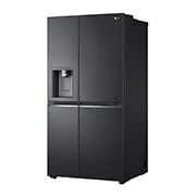 LG Side by side ledusskapis | 635L | augstums 1.79m | platums 91.3 cm | Melns |E klase| WiFi | DoorCooling | Total No Frost | GSJV91MCAE, skats no labās puses, GSJV91MCAE, thumbnail 13
