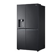 LG Side-by-Side ledusskapis | augstums 1.79m |  platums 91.3cm | 635L | Melns | E klase | DoorCooling+™ | FRESHBalancer™ , skats no labās puses, GSLV71MCLE, thumbnail 11