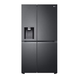 LG Side-by-Side ledusskapis | augstums 1.79m |  platums 91.3cm | 635L | Melns | E klase | DoorCooling+™ | FRESHBalancer™ 2