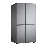 LG Side by side ledusskapis | 655L | augstums 1.79m | platums 91.3cm | Pelēks |F klase| WiFi | DoorCooling | Total No Frost | GSBV70PZTM, skats no kreisās puses, GSBV70PZTM, thumbnail 9