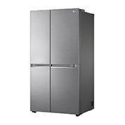 LG Side by side ledusskapis | 655L | augstums 1.79m | platums 91.3cm | Pelēks |F klase| WiFi | DoorCooling | Total No Frost | GSBV70PZTM, skats no labās puses, GSBV70PZTM, thumbnail 10