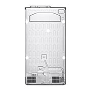 LG Side by side ledusskapis | 655L | augstums 1.79m | platums 91.3cm | Pelēks |F klase| WiFi | DoorCooling | Total No Frost | GSBV70PZTM, skats no aizmugures, GSBV70PZTM, thumbnail 12