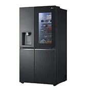 LG Side by side ledusskapis | 635L | augstums 1.79m | platums 91.3cm | Melns |E klase| WiFi | DoorCooling | Total No Frost | GSXV91MCAE, skats no labās puses, GSXV91MCAE, thumbnail 13