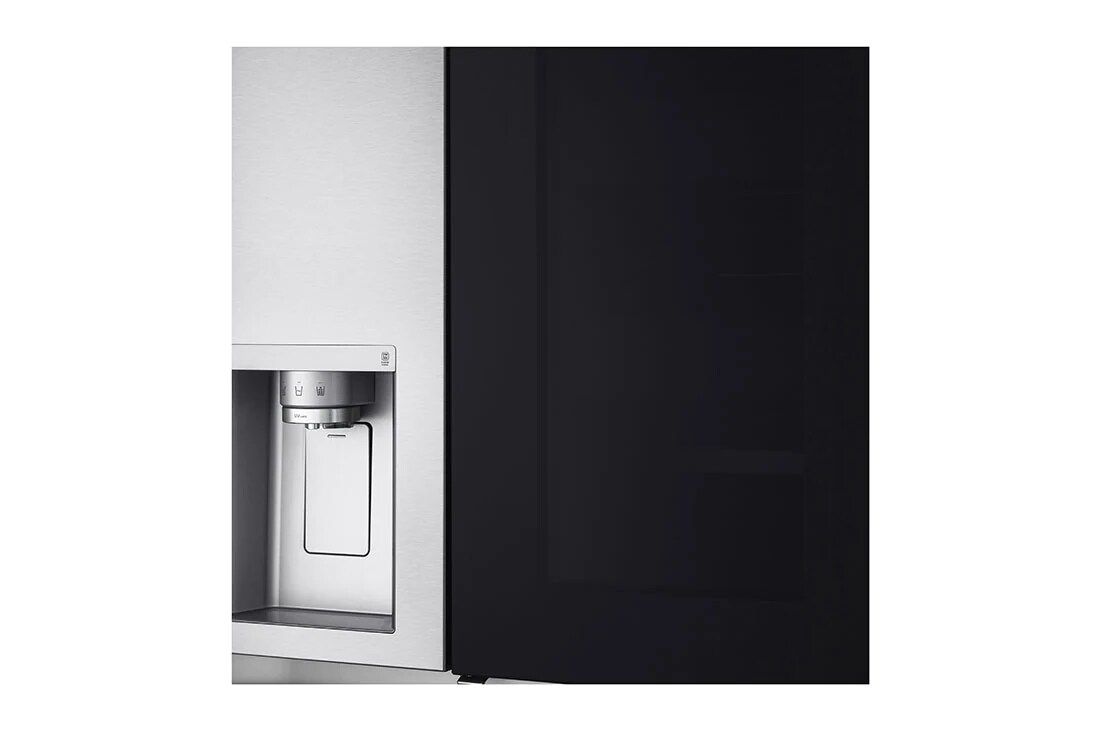 LG Side by side ledusskapis |InstaView Door-in-Door | 635L | augstums 1.79m | platums 91.3 cm | Pelēks |E klase| WiFi | DoorCooling | Total No Frost | GSXV91BSAE, skats no priekšpuses atvērtā veidā uz pārtiku, GSXV91BSAE, thumbnail 12