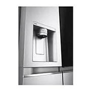LG Side by side ledusskapis |InstaView Door-in-Door | 635L | augstums 1.79m | platums 91.3 cm | Pelēks |E klase| WiFi | DoorCooling | Total No Frost | GSXV91BSAE, skats no priekšpuses atvērtā veidā, GSXV91BSAE, thumbnail 11