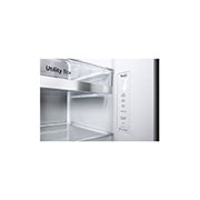 LG Side by side ledusskapis | 635L | augstums 1.79m | platums 91.3cm | Melns |E klase| WiFi | DoorCooling | Total No Frost | GSXV90MCDE, skats no priekšpuses atvērtā veidā uz pārtiku, GSXV90MCDE, thumbnail 11