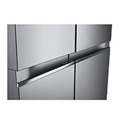 LG Side by side ledusskapis | 655L | augstums 1.79m | platums 91.3cm | Pelēks |F klase| WiFi | DoorCooling | Total No Frost | GSBV70DSTM, skats uz i-micom, GSBV70DSTM, thumbnail 5