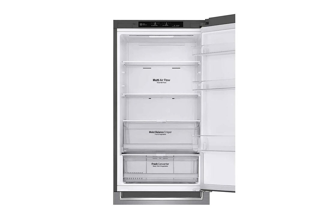 LG Ledusskapis | 1.86m | 341L | Tumši pelēks | D klase | DoorCooling | Total No Frost | GBB61PZGGN, GBB61PZGGN, GBB61PZGGN, thumbnail 5