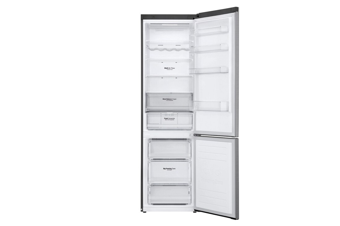 LG Ledusskapis | 2.03m | 384L | Tumši pelēks | D klase | DoorCooling | Total No Frost | GBB62PZFGN, GBB62PZFGN, GBB62PZFGN, thumbnail 3