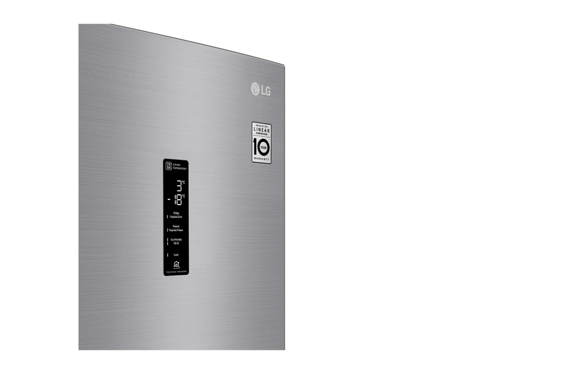 LG Ledusskapis | 2.03m | 384L | Tumši pelēks | D klase | DoorCooling | Total No Frost | GBB62PZFGN, GBB62PZFGN, GBB62PZFGN, thumbnail 5