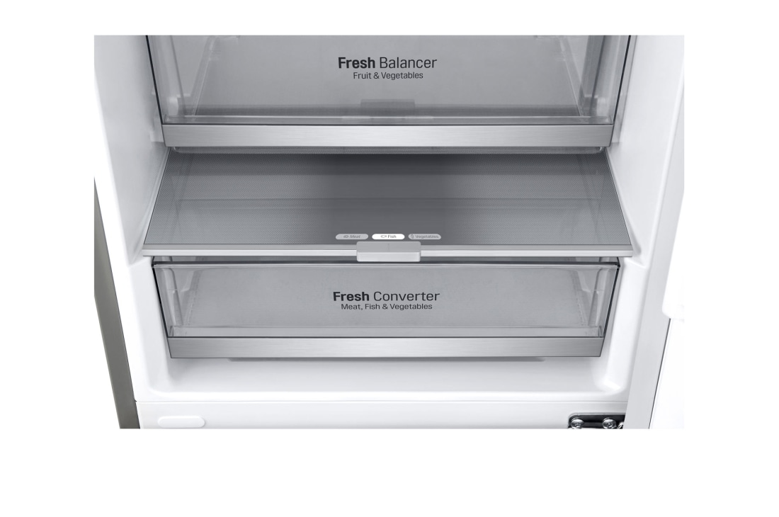 LG Ledusskapis | 2.03m | 384L | Pelēks | D klase | DoorCooling | Total No Frost | GBB72SAUGN, GBB72SAUGN, thumbnail 10