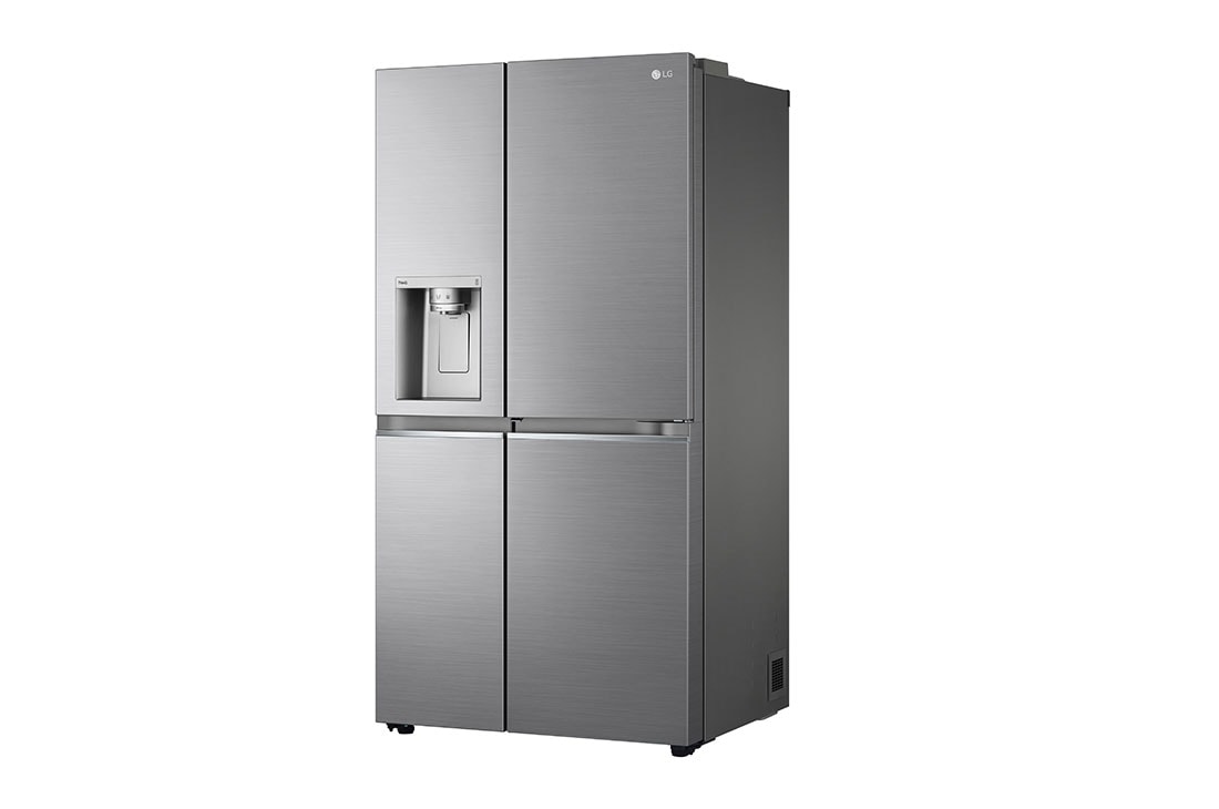 LG Side by side ledusskapis | 635L | augstums 1.79m | platums 91.3cm | Pelēks |E klase| WiFi | DoorCooling | Total No Frost | GSJV90PZAE,  skats no labās puses, GSJV90PZAE, thumbnail 13