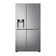 LG Side by side ledusskapis | 635L | augstums 1.79m | platums 91.3cm | Pelēks |E klase| WiFi | DoorCooling | Total No Frost | GSJV90PZAE, Skats no priekÅ¡puses, GSJV90PZAE, thumbnail 1