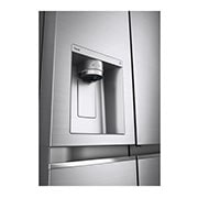 LG Side by side ledusskapis | 635L | augstums 1.79m | platums 91.3cm | Pelēks |E klase| WiFi | DoorCooling | Total No Frost | GSJV90PZAE,  dozatora skats, GSJV90PZAE, thumbnail 7