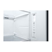LG Side by side ledusskapis | 635L | augstums 1.79m | platums 91.3cm | Pelēks |F klase| WiFi | DoorCooling | Total No Frost | GSLV70PZTM, Skats no priekšpuses uz dozatora, GSLV70PZTM, thumbnail 4