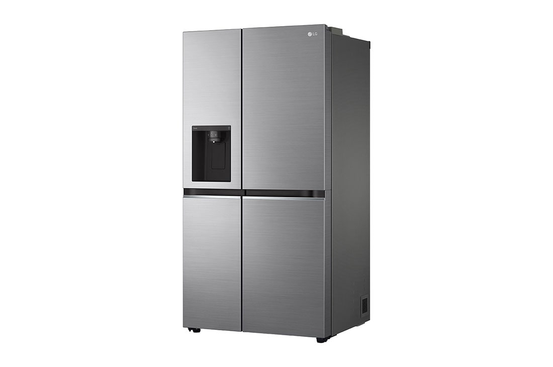 LG Side by side ledusskapis | 635L | augstums 1.79m | platums 91.3cm | Pelēks |F klase| WiFi | DoorCooling | Total No Frost | GSLV50PZXM, skats no labās puses, GSLV50PZXM, thumbnail 12