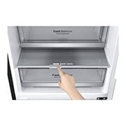 LG Ledusskapis | 2.03m | 384L | Melns | D klase | DoorCooling | Total No Frost | GBB72MCDGN, A+++ -10% klases ledusskapis ar Centum System™, GBB72MCDGN, thumbnail 5