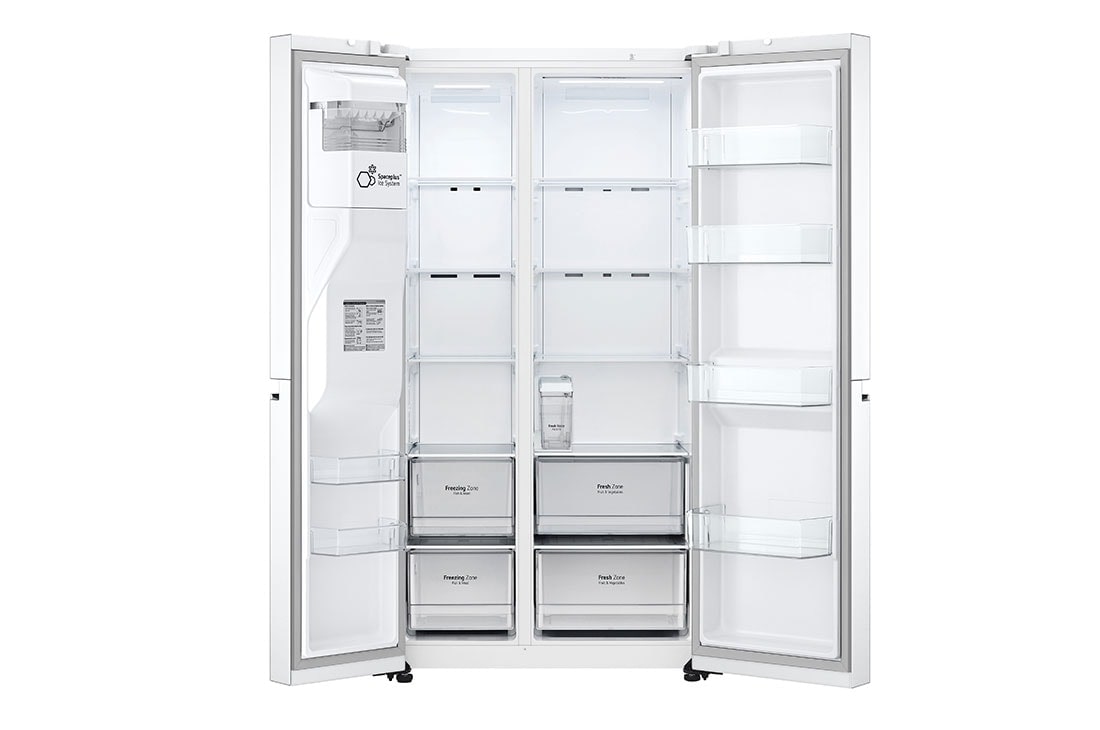 LG Side by side ledusskapis | 635L | augstums 1.79m | platums 91.3cm | Balts |F klase| WiFi | DoorCooling | Total No Frost | GSLV71SWTM, GSLV71SWTM, GSLV71SWTM, thumbnail 3
