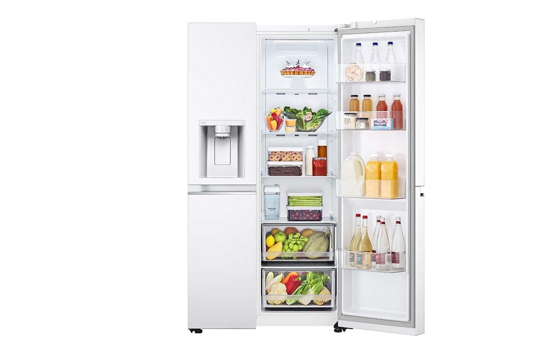 LG Side by side ledusskapis | 635L | augstums 1.79m | platums 91.3cm | Balts |F klase| WiFi | DoorCooling | Total No Frost | GSLV71SWTM, GSLV71SWTM, GSLV71SWTM, thumbnail 9