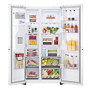 LG Side by side ledusskapis | 635L | augstums 1.79m | platums 91.3cm | Balts |F klase| WiFi | DoorCooling | Total No Frost | GSLV71SWTM, GSLV71SWTM, GSLV71SWTM, thumbnail 2